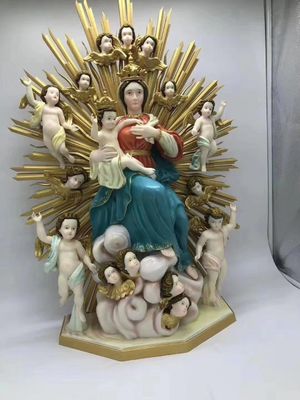 Virgin Mary Statue 1200dpi Stereolithography 3D Printing Custom Hand Painting